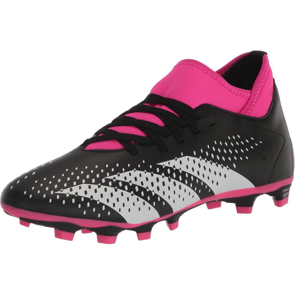 imageadidas Unisex Adult Predator Accuracy2 SneakersBlackWhiteTeam Shock Pink Laceless