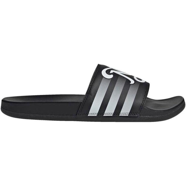 imageadidas Womens Adilette Comfort Slide SandalBlackWhiteBlack