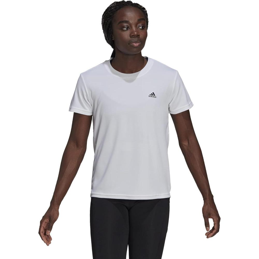 imageadidas Womens Aeroready Designed 2 Move Sport TeeWhiteBlack