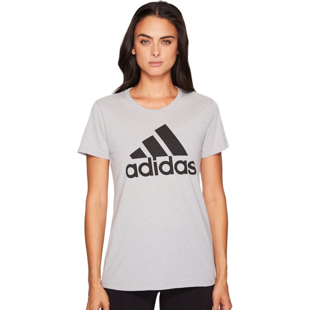 imageadidas Womens Badge of Sport Classic TeeMedium Grey HeatherBlack