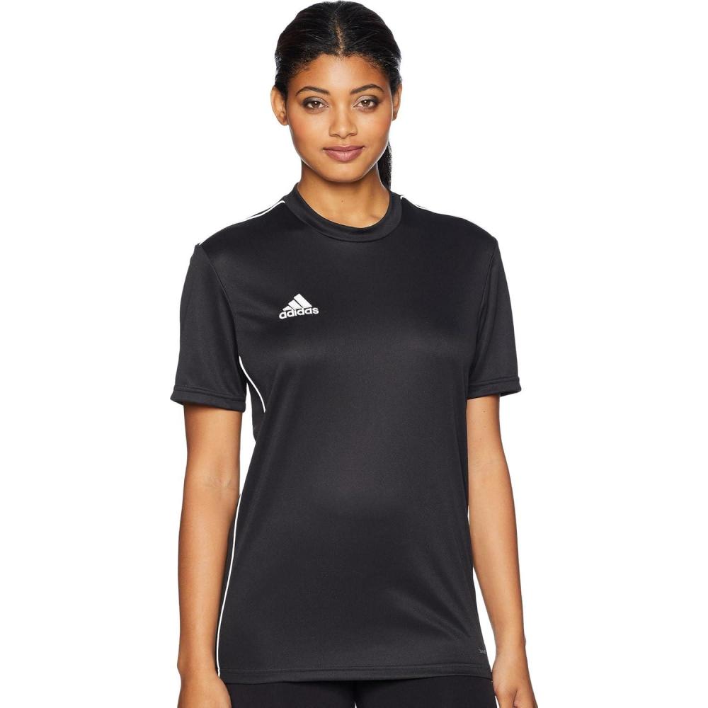 imageadidas Womens Core 18 Training JerseyBlackWhite
