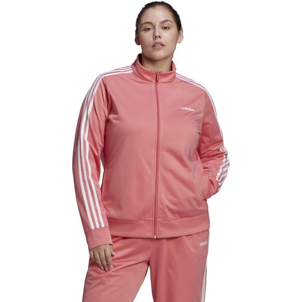 imageadidas Womens Essentials 3Stripe Track JacketHazy Rose