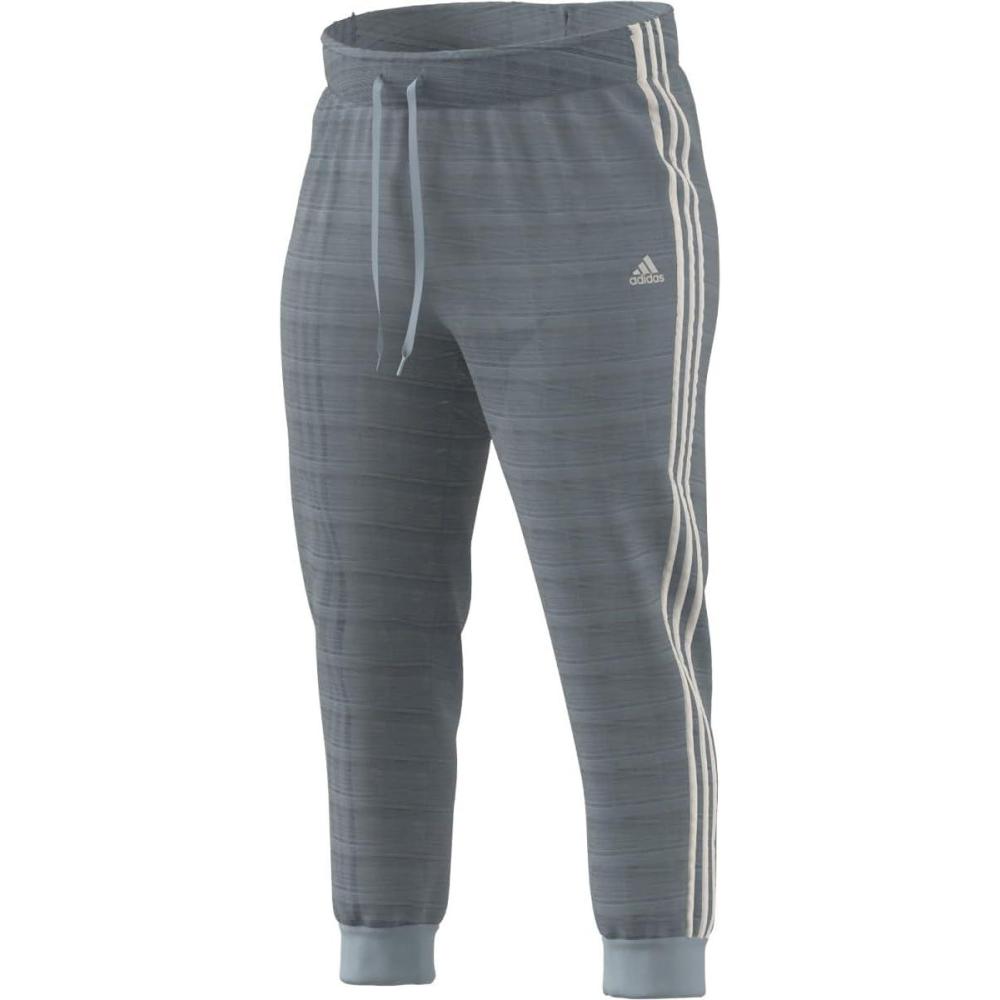 imageadidas Womens Essentials Warmup 3Stripes Slim Tapered Track PantsWonder BlueWhite