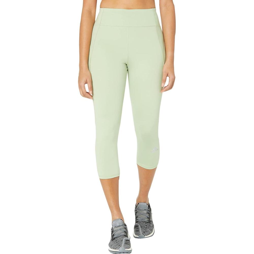 imageadidas Womens Own The Run 34 Running LeggingsMagic Lime