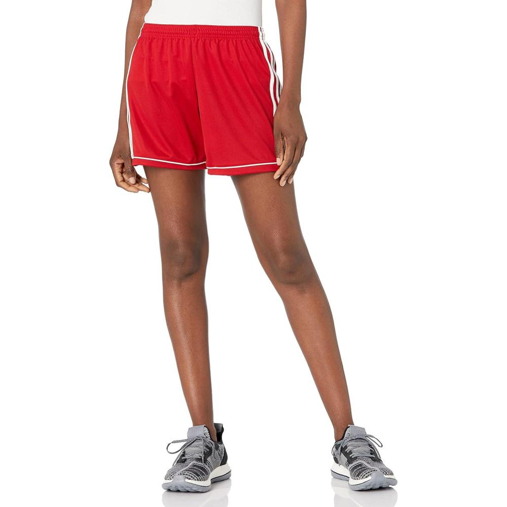 imageadidas Womens Squadra 17 ShortsPower RedWhite Logo