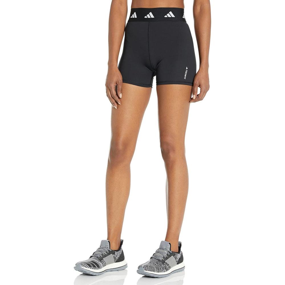 imageadidas Womens Techfit 3 Inch Short TightsBlack