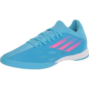 adidas Men’s X Speedflow.3 Indoor Soccer Shoes(Sky Rush/Team Shock Pink/White)