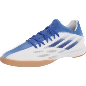 adidas Men’s X Speedflow.3 Indoor Soccer Shoes(White/Legacy Indigo/Blue)