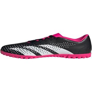 adidas Unisex Accuracy.4 Turf Flexible Ground Soccer Shoe(Black/White/Team Shock Pink)