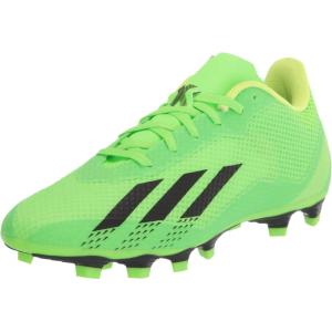 adidas Unisex Adult X Speedportal.4 Flexible Ground Soccer Shoe(Solar Green/Solar Red/Solar Yellow)