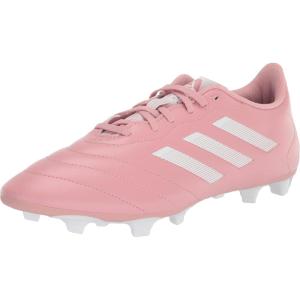 adidas Unisex Goletto Firm Ground Soccer Shoes(Wonder Mauve/White/White)