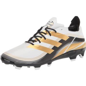 adidas Unisex-Adult Gamemode Syn Firm Ground Soccer Shoe(White/Gold Metallic/Black)