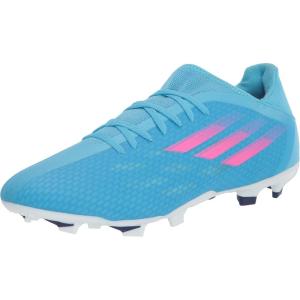 adidas Unisex-Adult X Speedflow Messi.3 Firm Ground Soccer Shoe(Sky Rush/Team Shock Pink/White)