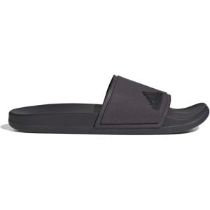 adidas Women’s Adilette Comfort Slide Sandal(Aurora Black Core Black Aurora Black)