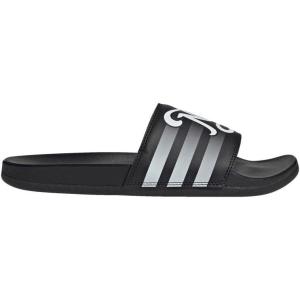 adidas Women’s Adilette Comfort Slide Sandal(Black/White/Black)