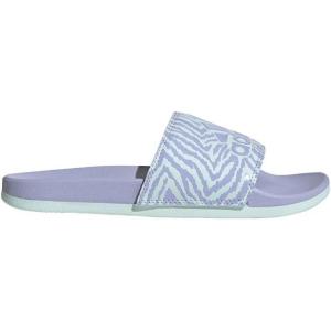 adidas Women’s Adilette Comfort Slide Sandal(Violet Tone/Violet Tone/Halo Mint)