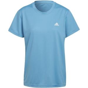 adidas Women’s Aeroready Designed 2 Move Sport Tee(App Sky Rush/White)