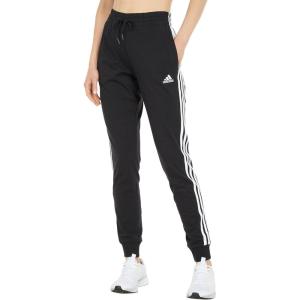 adidas Women’s Essentials 3-Stripes Pants(Black/White)