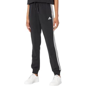 adidas Women’s Essentials 3-Stripes Pants(Core Black/White)