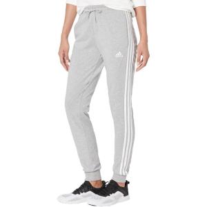 adidas Women’s Essentials 3-Stripes Pants(Medium Grey Heather/White)