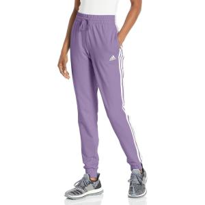 adidas Women’s Essentials 3-Stripes Pants(Violet Fusion/White)