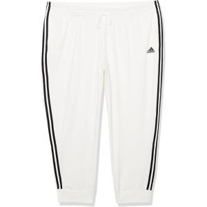 adidas Women’s Essentials 3-Stripes Pants(White/Black)