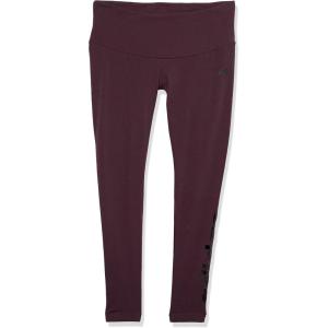 adidas Womens Essentials High-Waisted Logo Leggings(Maroon/Black)