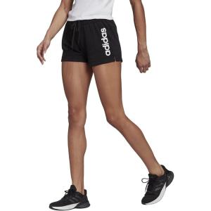 adidas Women’s Essentials Slim 3-Stripes Shorts(Core Black/White)