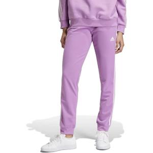 adidas Womens Essentials Warm-up 3-Stripes Slim Tapered Track Pants(Preloved Purple)