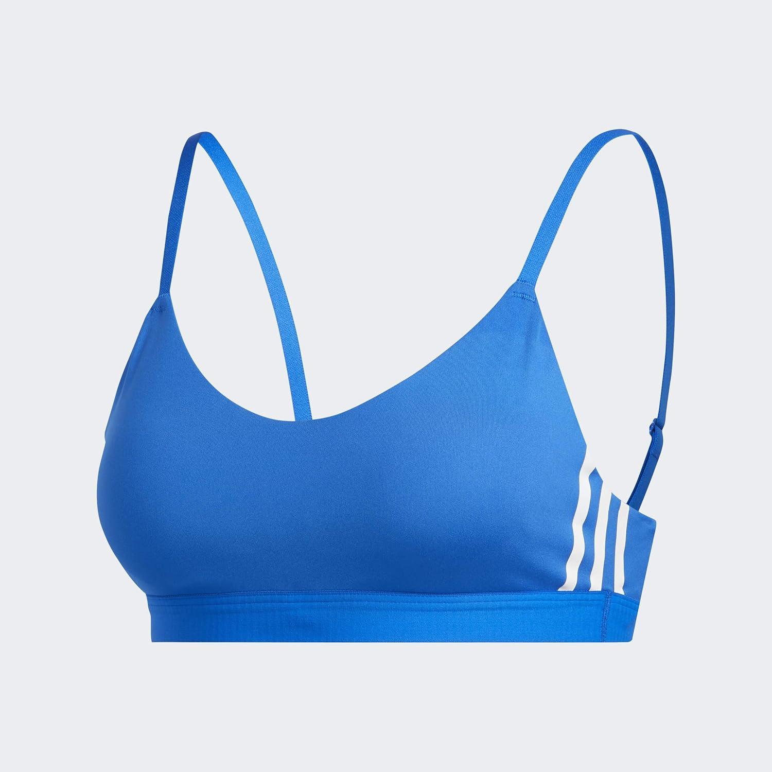 imageadidas womens All Me 3stripes BraGlory BlueWhite