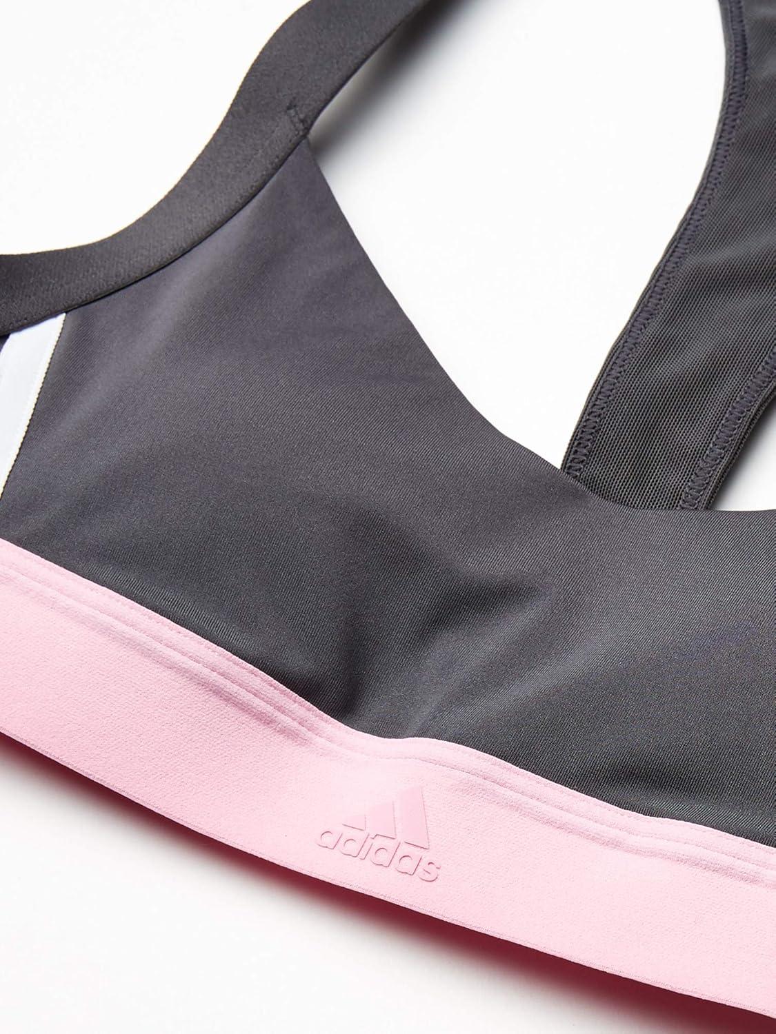 imageadidas womens All Me 3stripes BraGrey Six