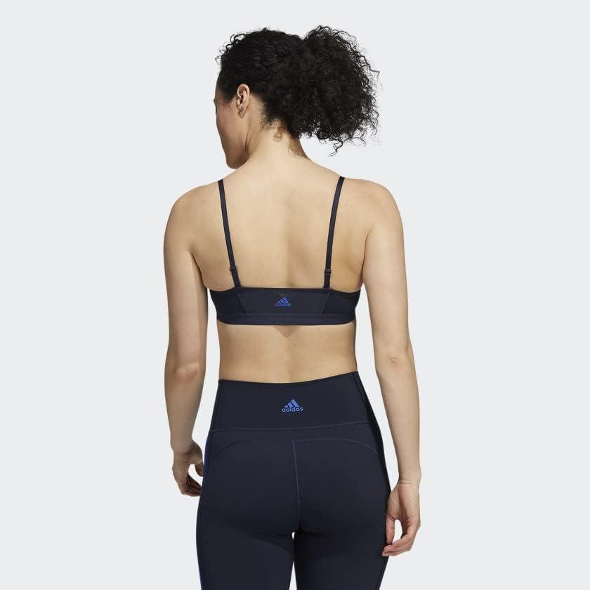 imageadidas womens All Me 3stripes BraLegend Ink  Bold Blue