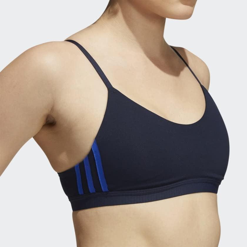 imageadidas womens All Me 3stripes BraLegend Ink  Bold Blue