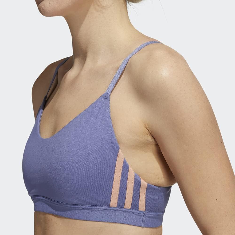 imageadidas womens All Me 3stripes BraOrbit VioletBlack