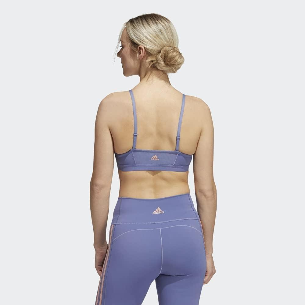 imageadidas womens All Me 3stripes BraOrbit VioletBlack