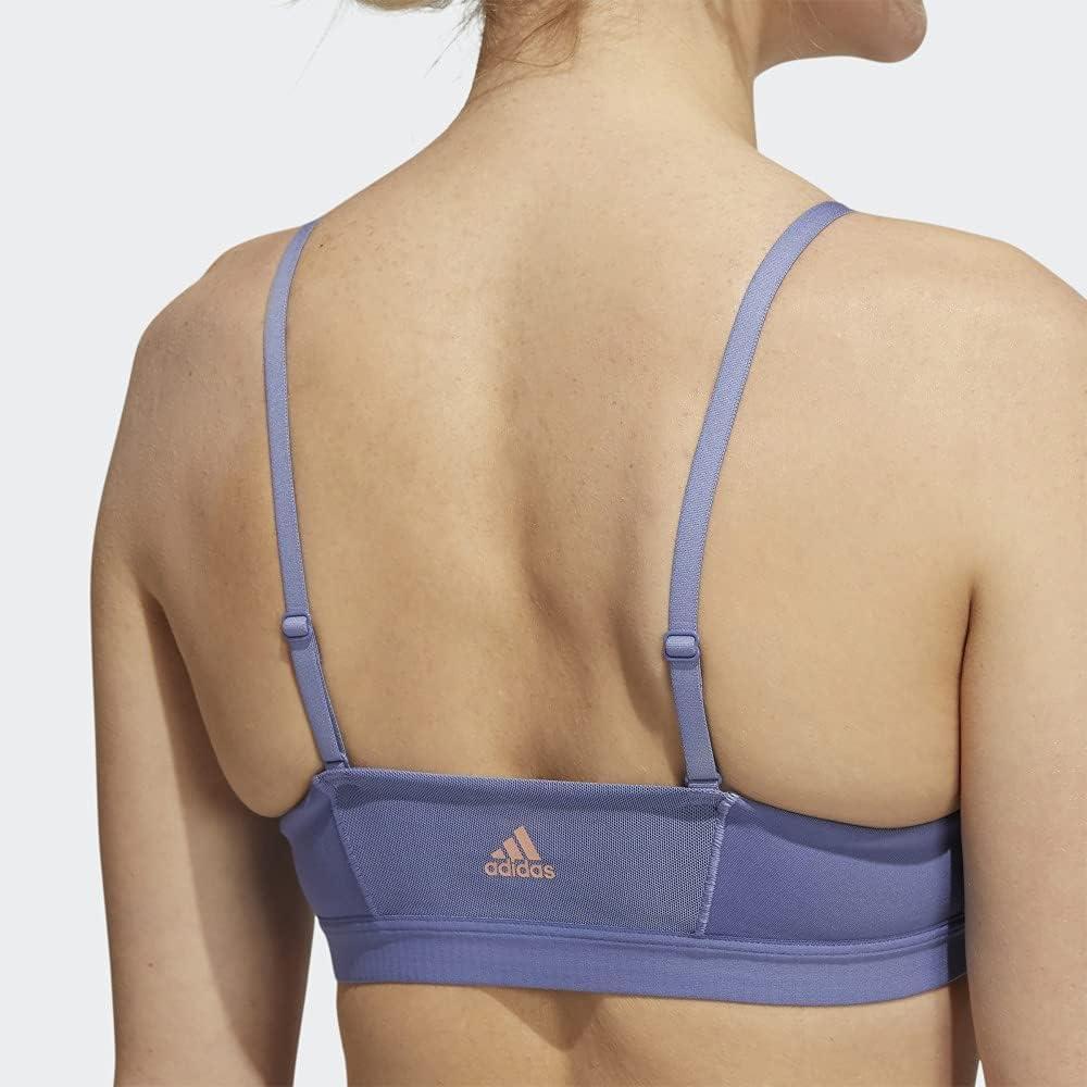 imageadidas womens All Me 3stripes BraOrbit VioletBlack