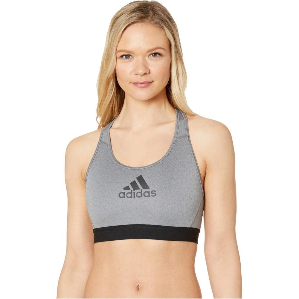 imageadidas Womens Dont Rest Alphaskin Sports BraDark Grey Heather
