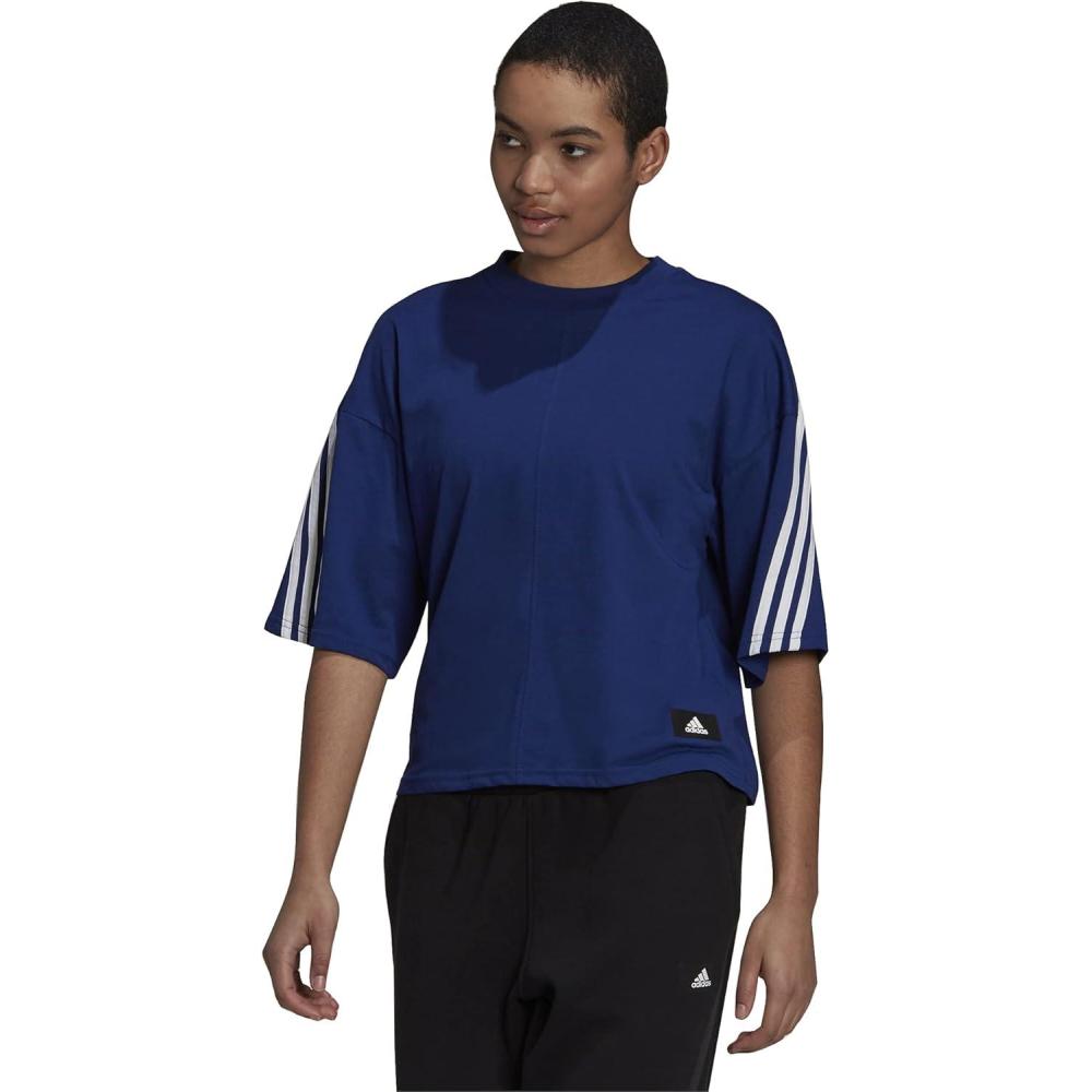 imageadidas Womens Future Icons 3Stripes TeeVictory Blue