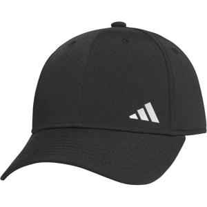 adidas Womens Backless Ponytail Hat Adjustable Fit Baseball Cap(Black/Silver Metallic)