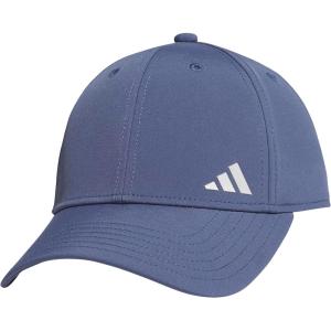 adidas Womens Backless Ponytail Hat Adjustable Fit Baseball Cap(Preloved Ink Blue/Silver Metallic)