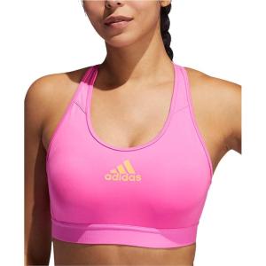 adidas Women’s Don’t Rest Alphaskin Padded Bra(Screaming Pink/True Orange)