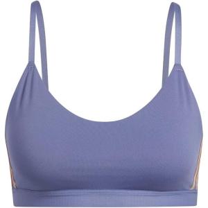 adidas womens All Me 3-stripes Bra(Orbit Violet/Black)