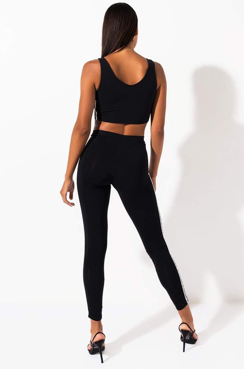 imageadidas Originals Womens 3Stripes LeggingsBlackBlackWhite