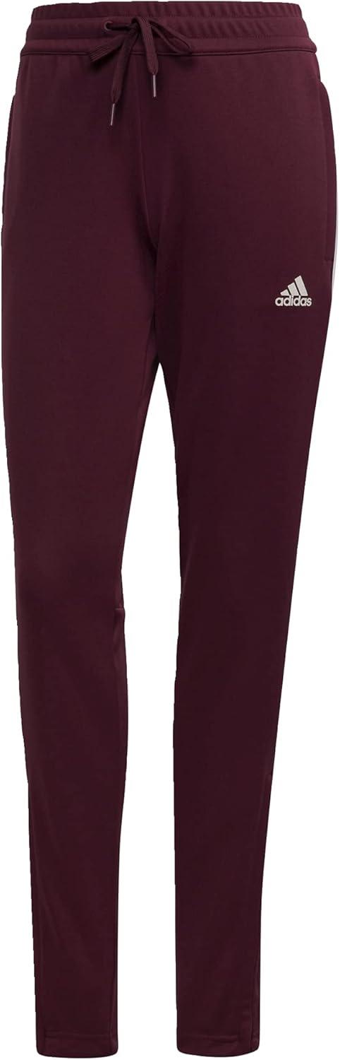 imageadidas Womens Aeroready Sereno Cut 3Stripes Slim Tapered Tracksuit BottomsVictory CrimsonWhite