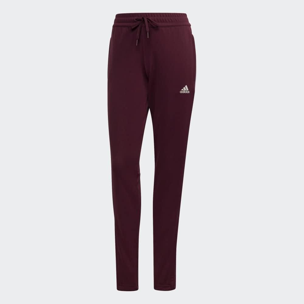 imageadidas Womens Aeroready Sereno Cut 3Stripes Slim Tapered Tracksuit BottomsVictory CrimsonWhite