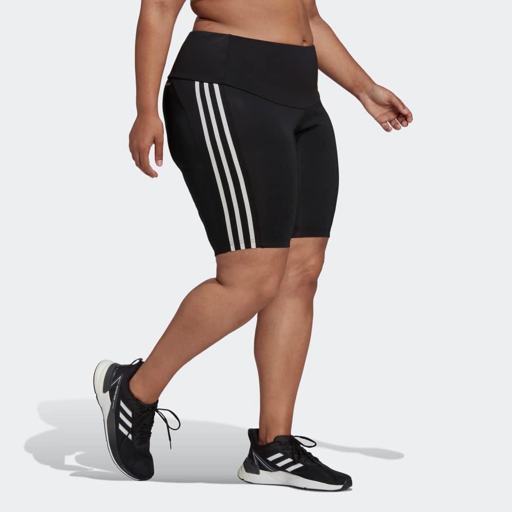 imageadidas Womens Designed 2 Move HighRise Short Sport TightsBlackWhite