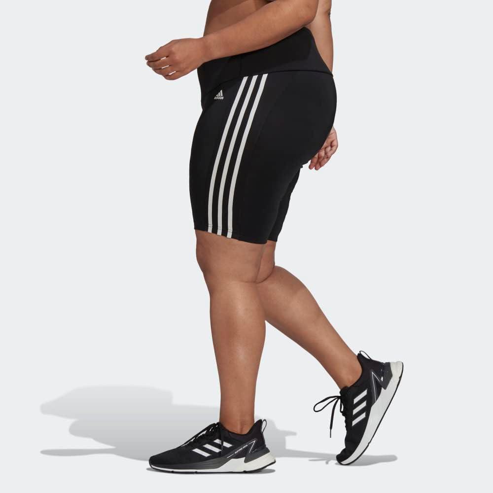 imageadidas Womens Designed 2 Move HighRise Short Sport TightsBlackWhite