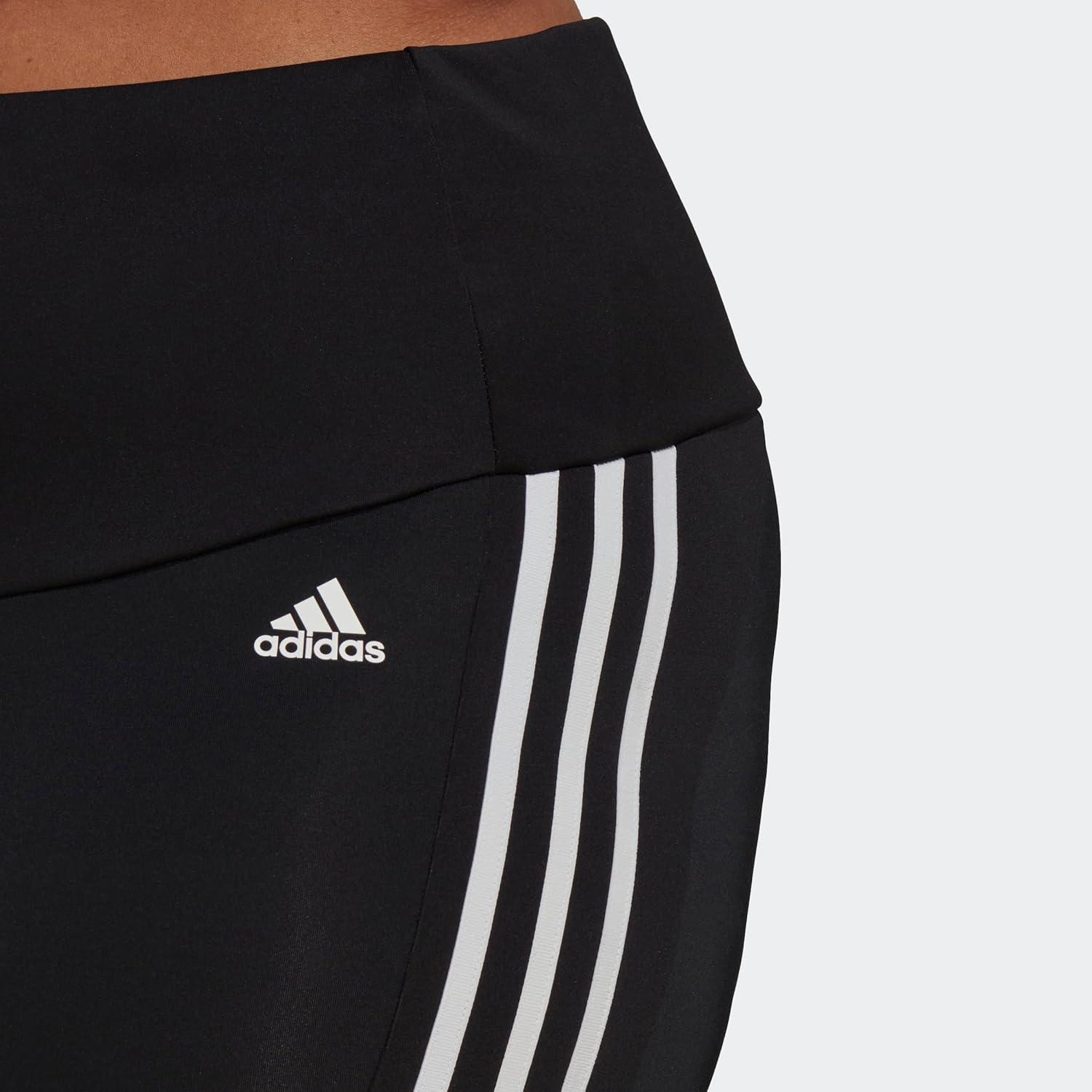 imageadidas Womens Designed 2 Move HighRise Short Sport TightsBlackWhite