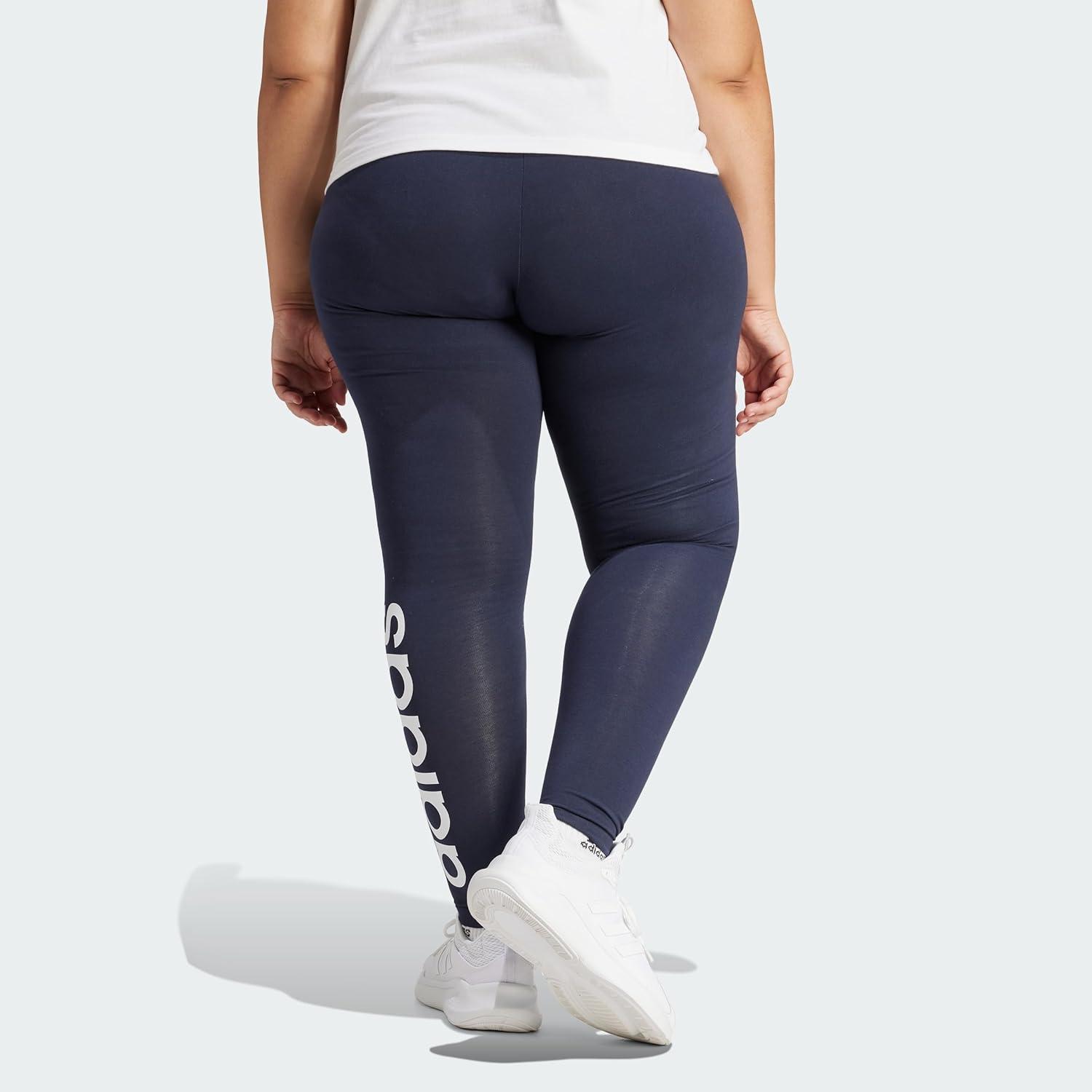 imageadidas Womens High Rise 3Stripes 78 Tights Legend InkSemi TurboLegend InkWhite