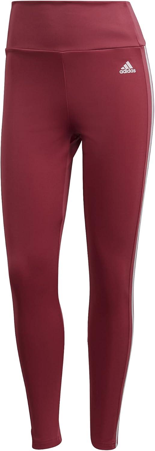 imageadidas Womens High Rise 3Stripes 78 Tights Legend InkSemi TurboWild PinkWhite